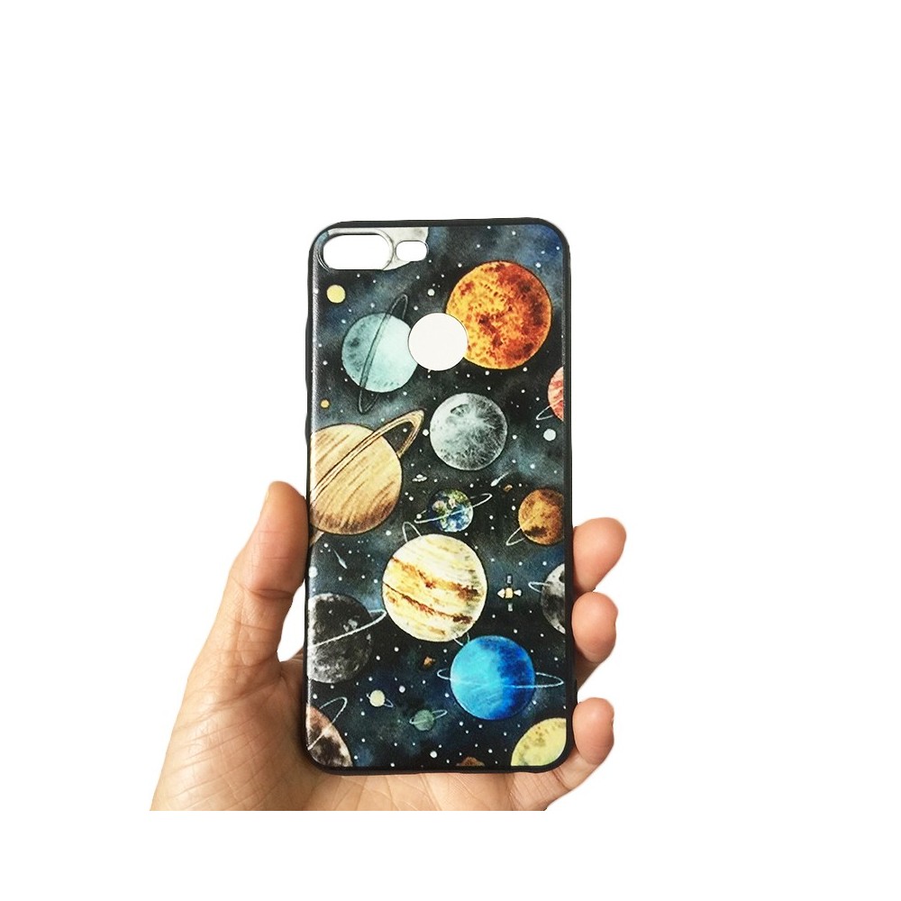 Pouzdro pro Huawei Y9 (2019), silikon planety