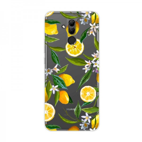 Pouzdro pro Huawei P30, průhledný silikon citrony