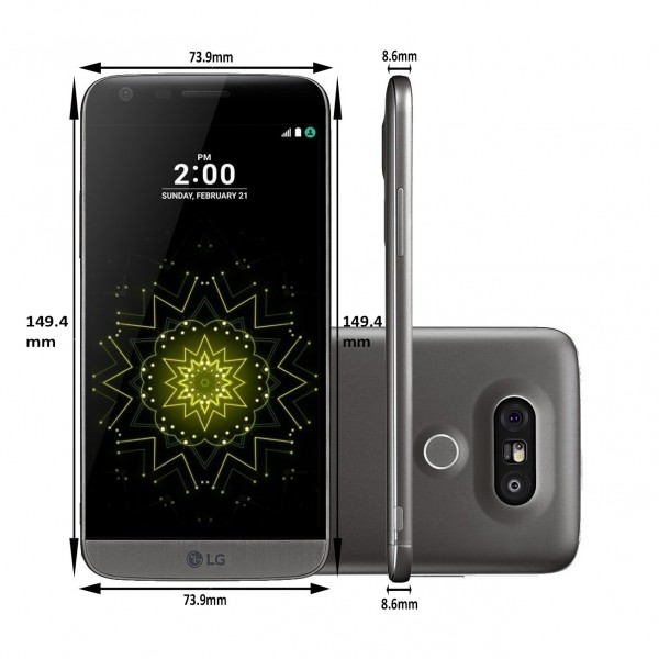 REPASOVANÝ LG G5 stříbrný, 4/32GB, 4x, NFC, LTE, STAV: A++