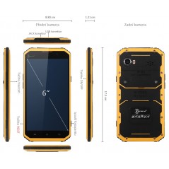 KENXINDA W9 žlutý, 2/16GB, LTE, outdoorový a IP68 + záruka 25 měsíců a servis